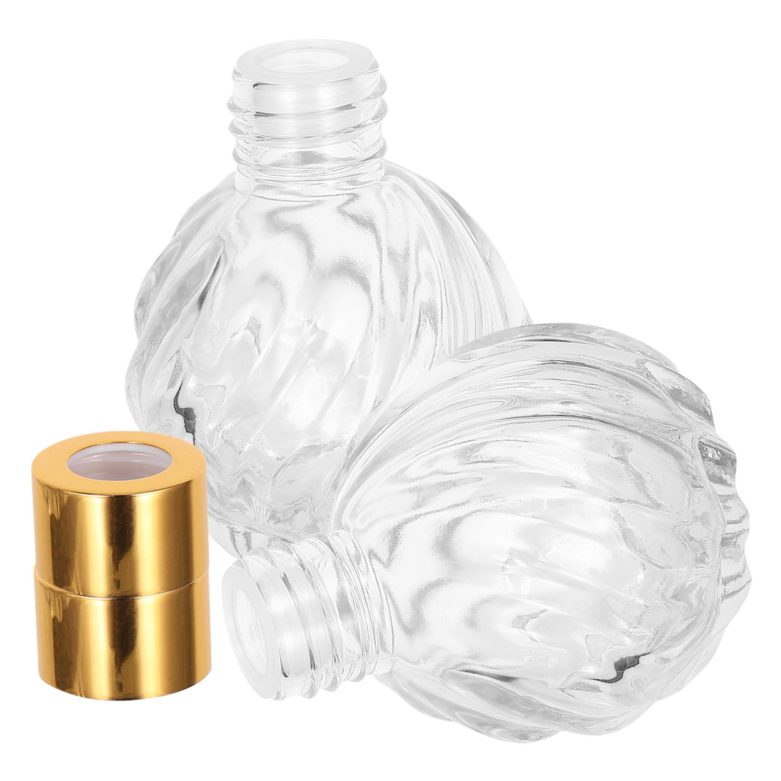 Home Fragrance Leather Diffuser - 2Pcs Vintage Fragrance Diffuser Bottles Clear