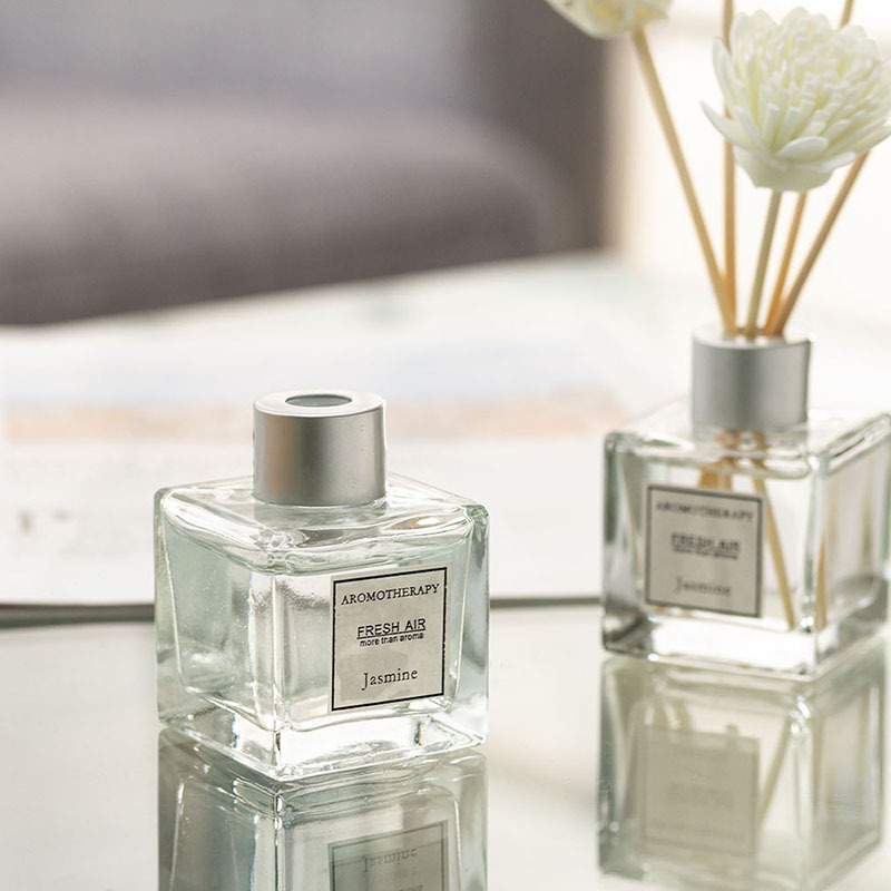 Home Fragrance Jasmine & Yuzu Porcelain Diffuser - 50ml Aromatherapy Essential Oil Flameless Jasmine