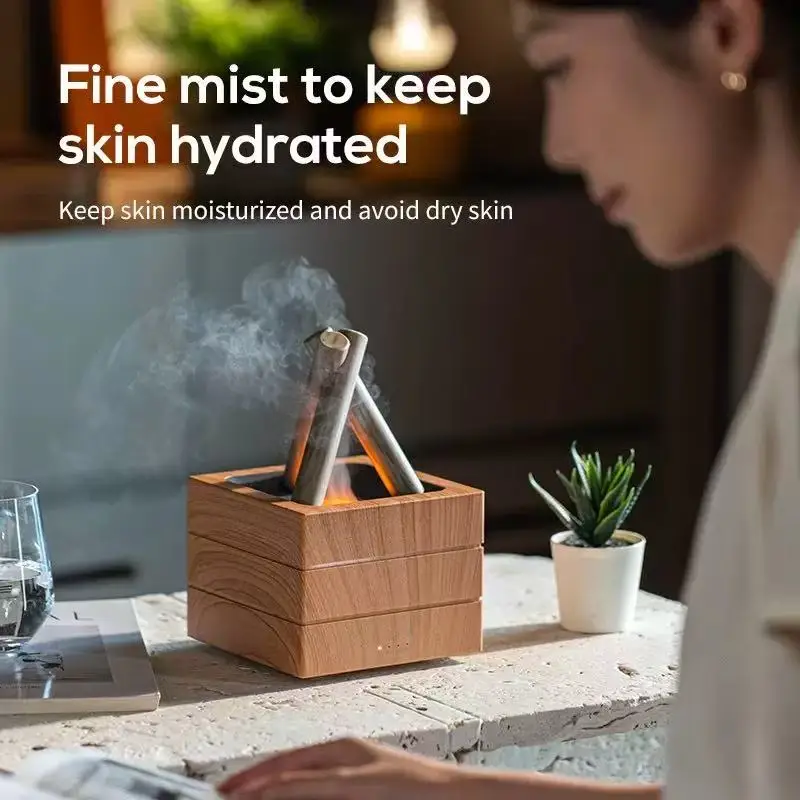 Air Humidifier Flame Essential - Home Fragrance Leather Diffuser review and price