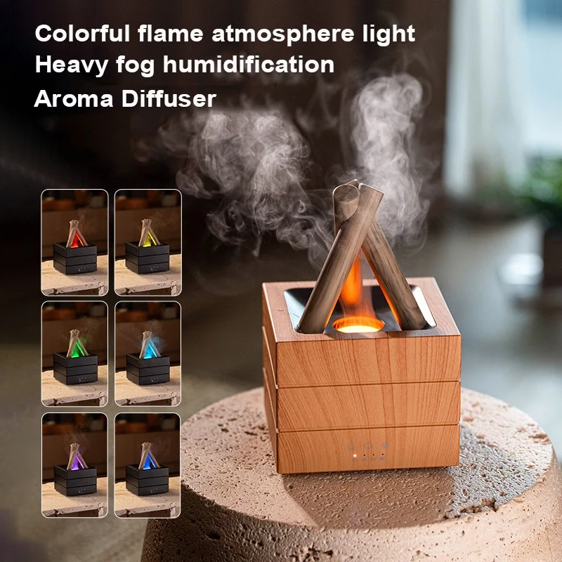 Air Humidifier Flame Essential - Home Fragrance Leather Diffuser review and price