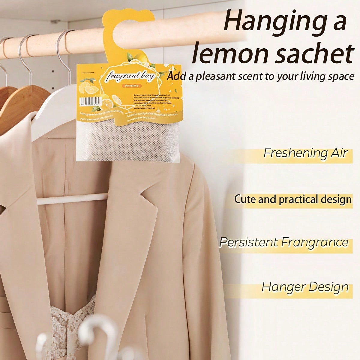 Hanging Lemon Scented Sachets, - Home Fragrance H&M review and price