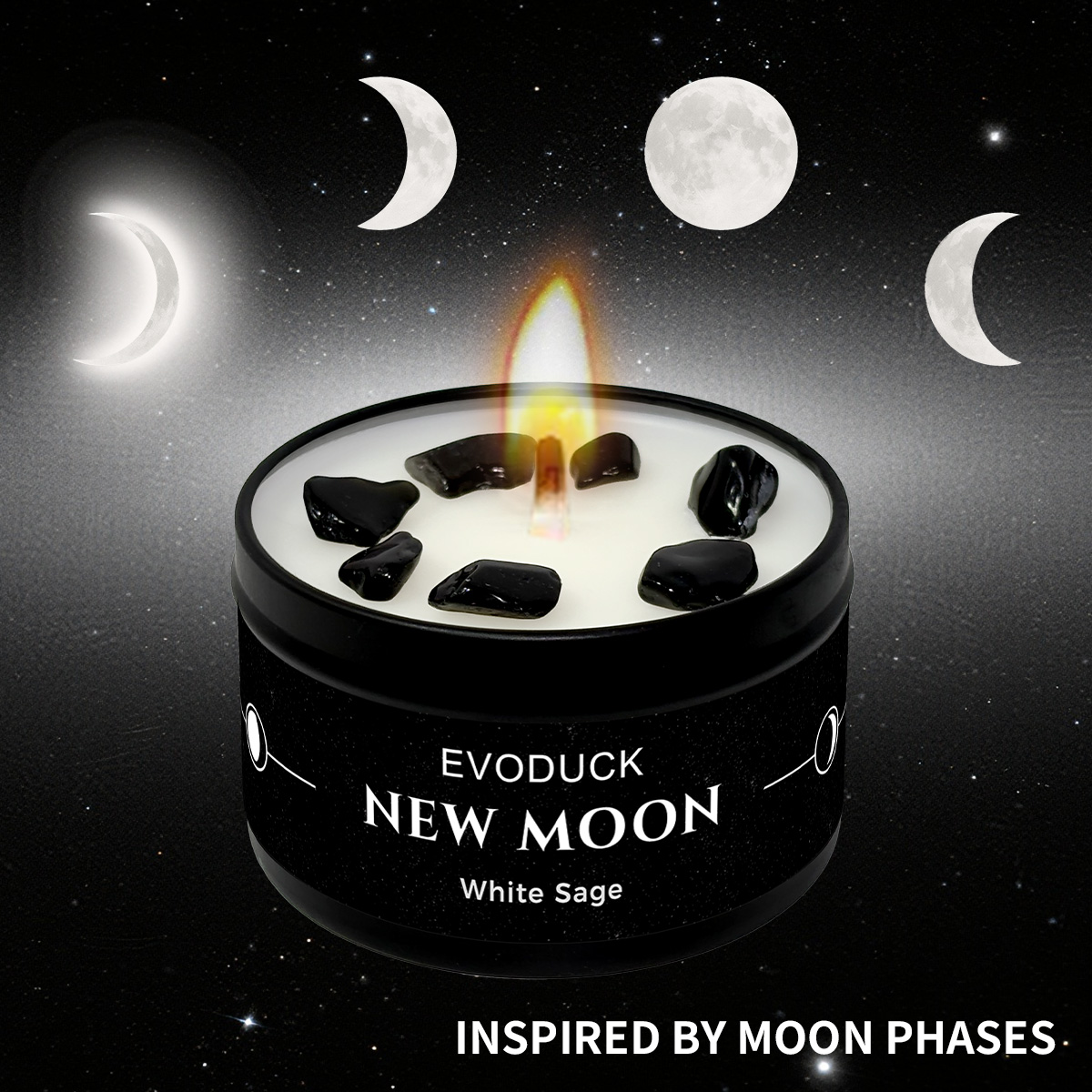 4PCS Moon Phase Crystal Scente - Home Fragrance White Jasmine review and price